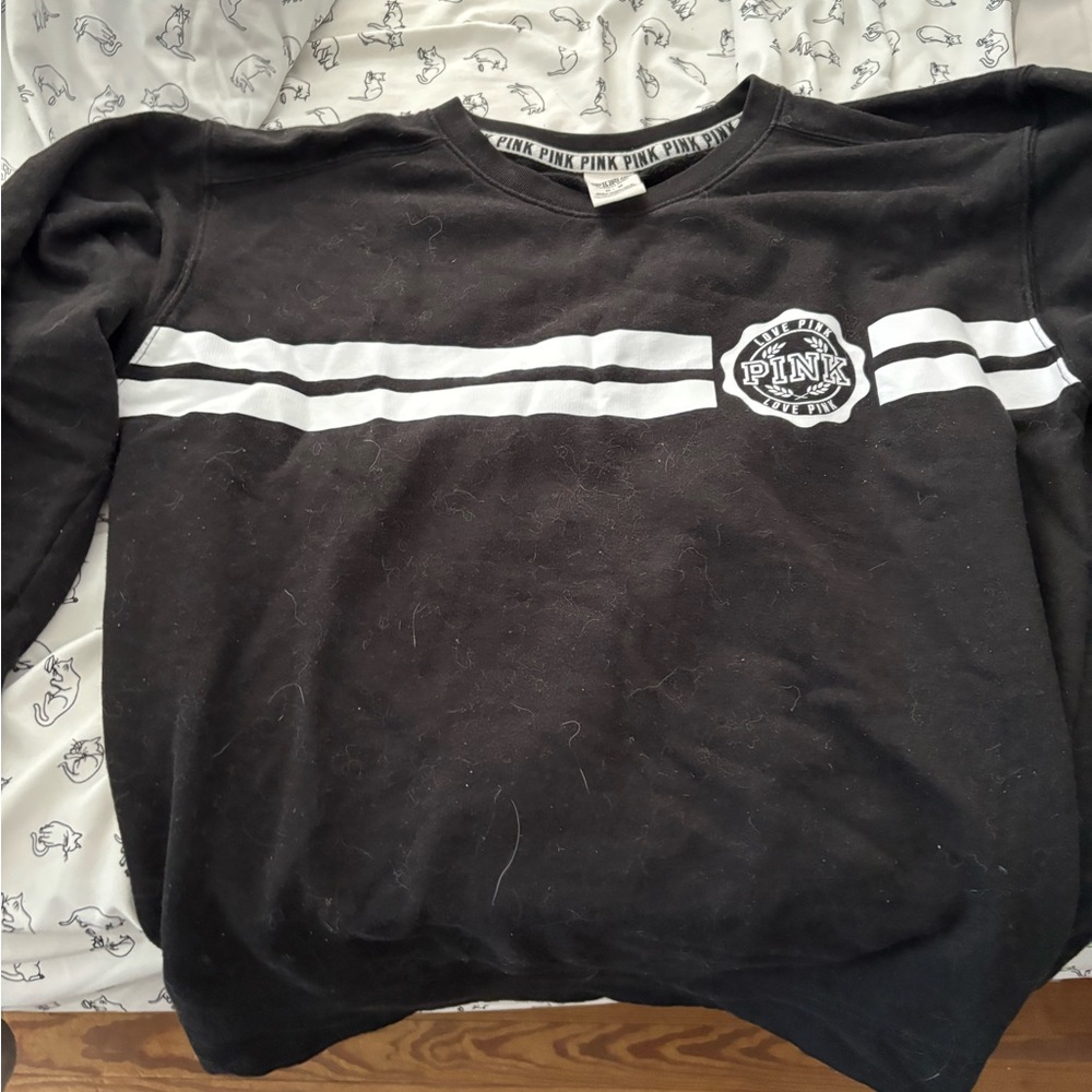 PINK Victoria's Secret Black and White Sweater